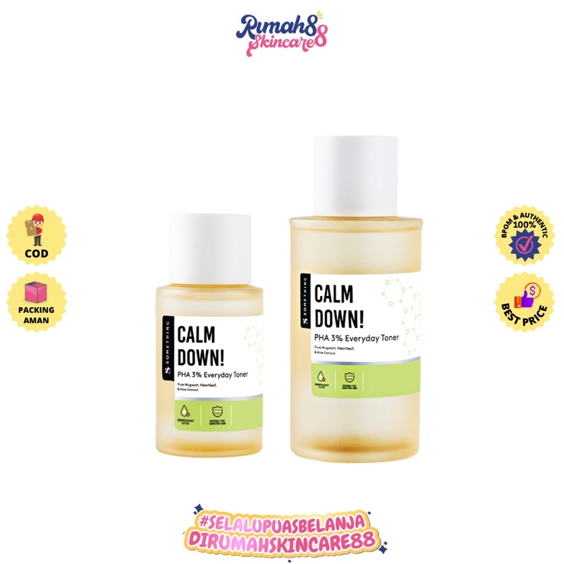 SOMETHINC Calm Down! PHA 3% Everyday Toner -Toner Menenangkan &amp; Mencerahkan kulit