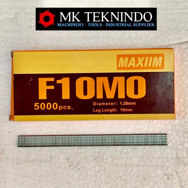 

MAXIIM F 10 REFILL AIR NAILER STAPLES STAPLER ISI MATA PAKU TEMBAK F10