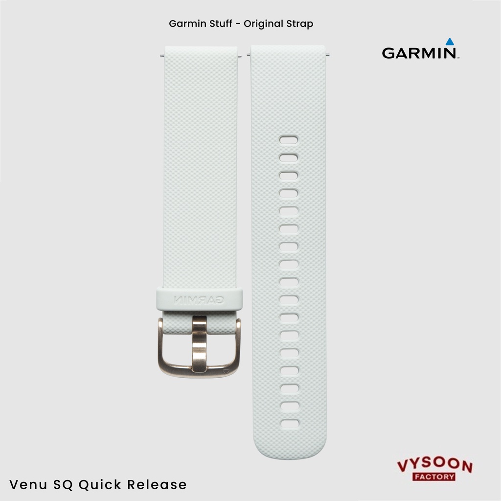 Strap Rubber Tali Jam Smartwatch Garmin Venu SQ QR Original - White