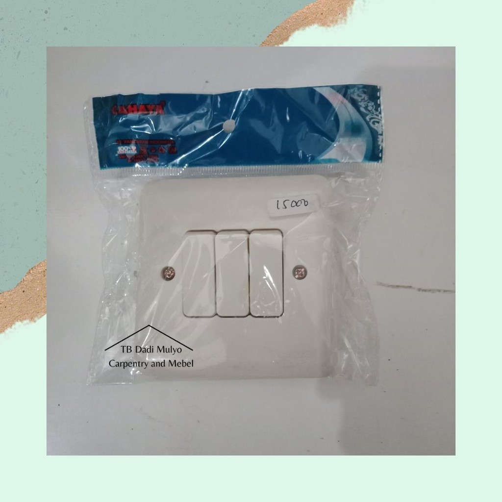 Saklar Triple / Saklar Listrik / Saklar Tanam / Saklar