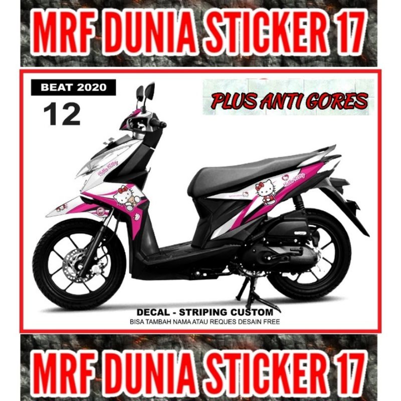 Sticker Decal Motor Beat 2020 Full Body dekal motor Beat 2020 Full Body Stiker Striping motor Beat 2