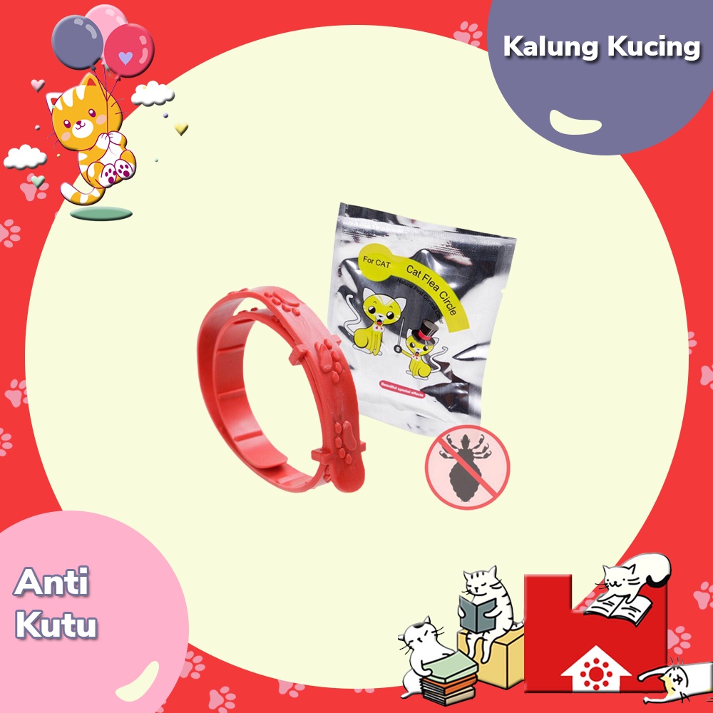 KALUNG ANTI KUTU KUCING - Kalung Obat Anti Kutu Kucing Kelinci Anjing Musang Flea Tick Cat Kitten