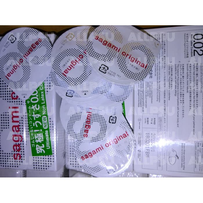 Sagami Original 0.02 002 Kondom Condom Single isi 10 pcs S Standart