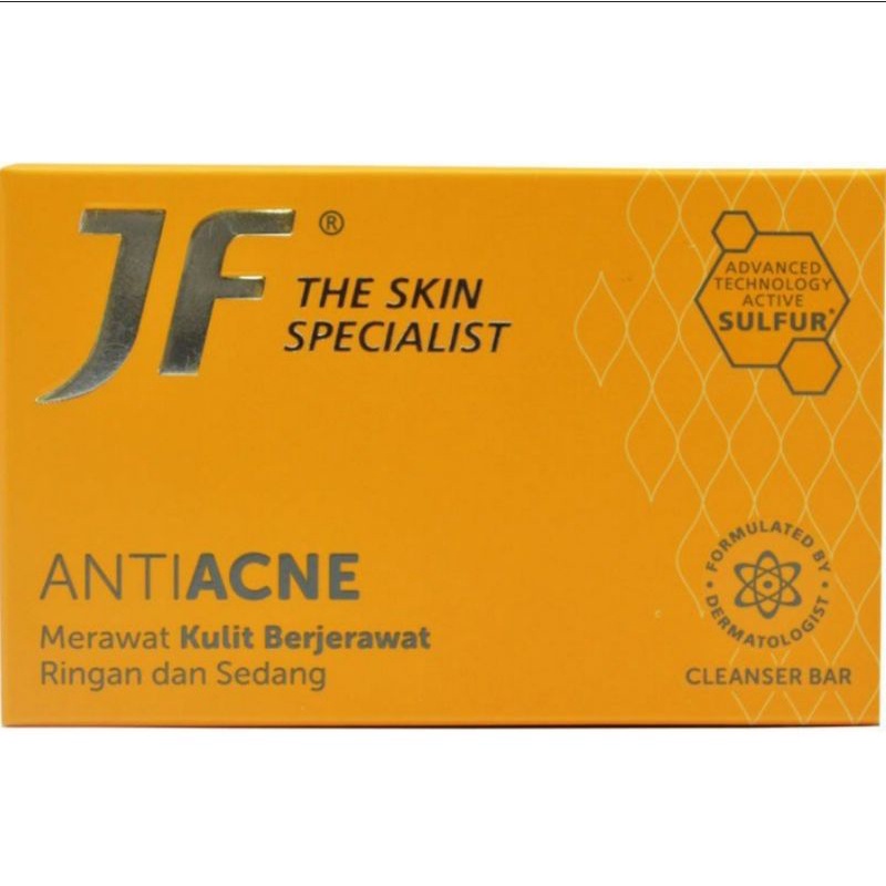 JF Sulfur Anti Acne / Derma Protect - Blue Ocean / Acne Protect - Oily Care Cleanser Bar/ Sabun Batang 65g | 90g