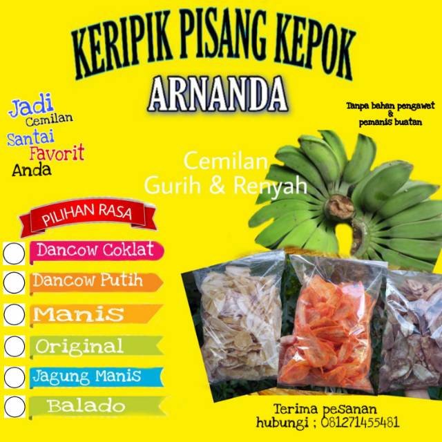 

Keripik Pisang Kepok