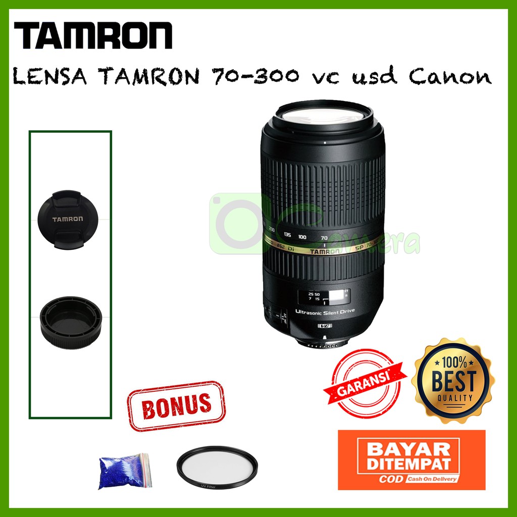 Lensa Tamron 70-300mm VC USD F4-5.6 for Canon