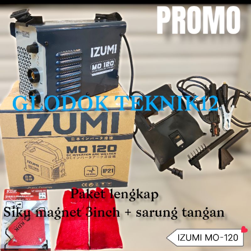 MESIN LAS IZUMI MO 120 / TRAFO LAS IZUMI MO120 / INVERTER PORTABLE LAS MO 120A DC WELDER IZUMI 120