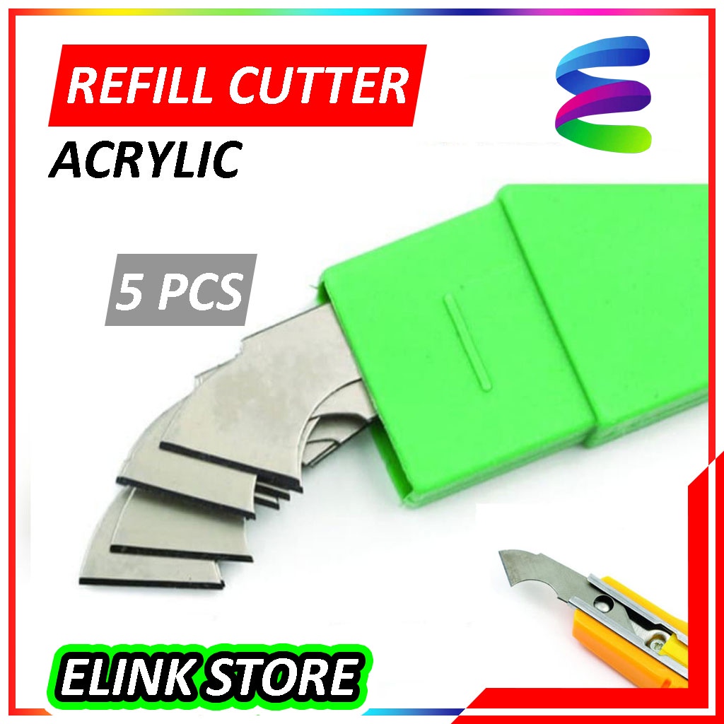 Refill Mata Pisau Cutter Akrilik / Refill Cutter Acrylic Pemotong Mika Acrylic - 5Pcs