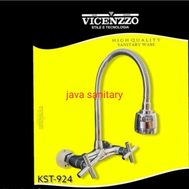 Kran Sink Panas Dingin Tembok Fleksibel Kran Kitchen Sink Mixer