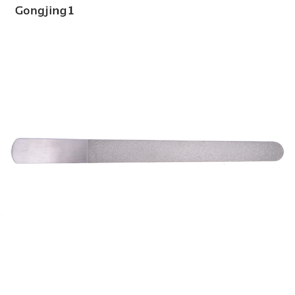 Gongjing1 Alat Kikir Kuku Dua Sisi Bahan Stainless Steel Untuk Manicure / Pedicure