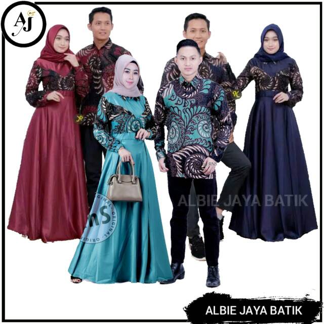 COUPLE BATIK KELUARGA GAMIS LONCENG MODEL JAZZ GAMIS JAZZY