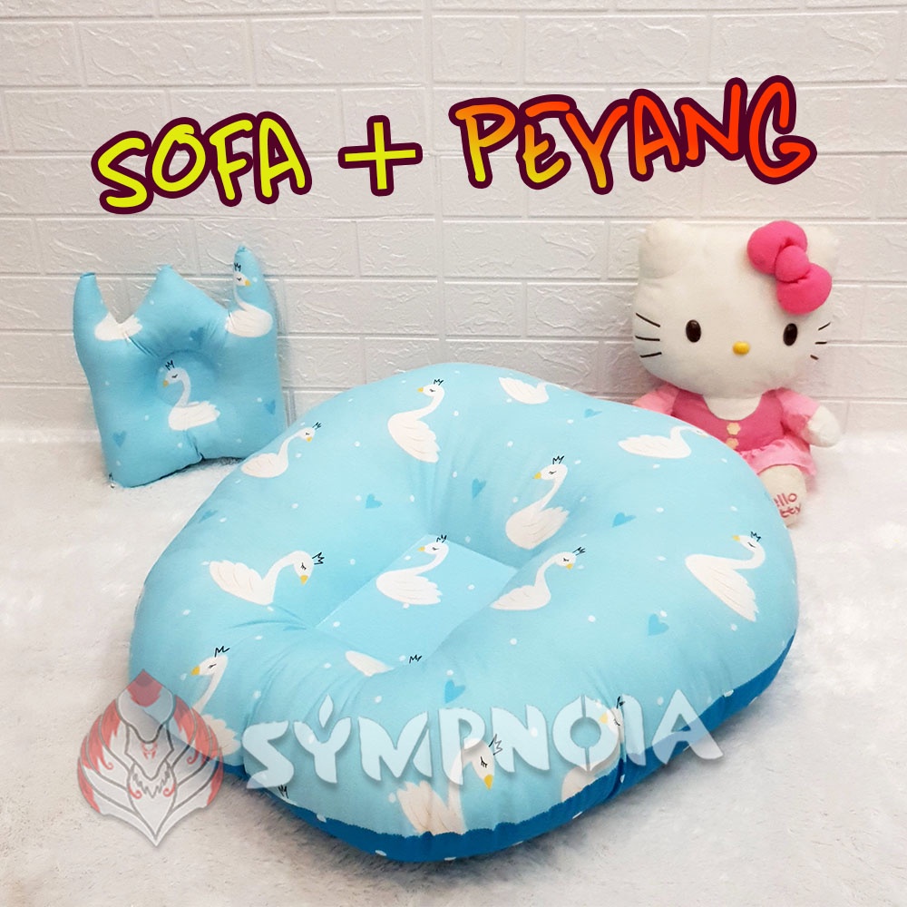 [COD] Sofa Bayi Multifungsi + Bantal Peyang / Kasur Bayi Empuk / Baby Lounger