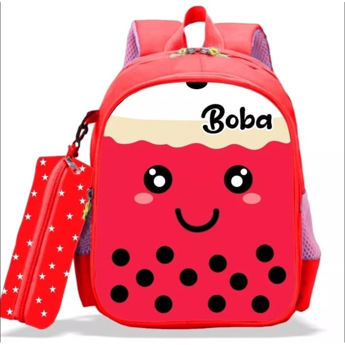 DAEYBAG_TAS BOBA RANSEL ANAK TK/SD PAUD MOTIV PRINT TERBARU BOBA
