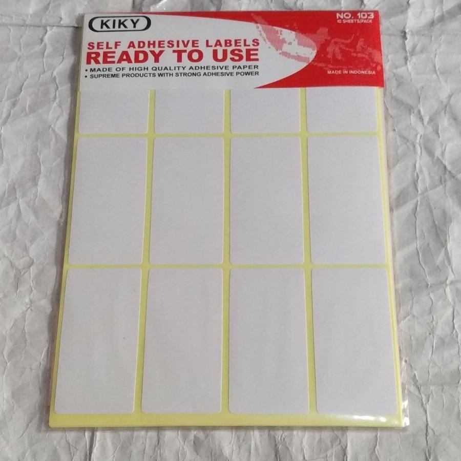 

Stiker Label Kiky No. 103 1 Pack 1si 10 Sheets