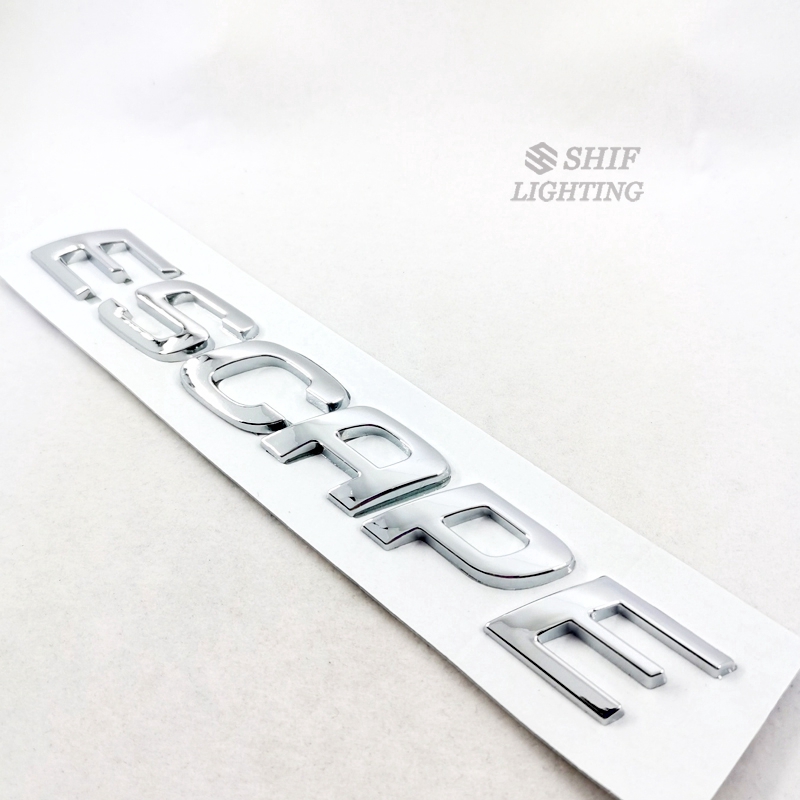 Stiker Emblem Motif Logo Escape Bahan Krom ABS untuk Ford Escape