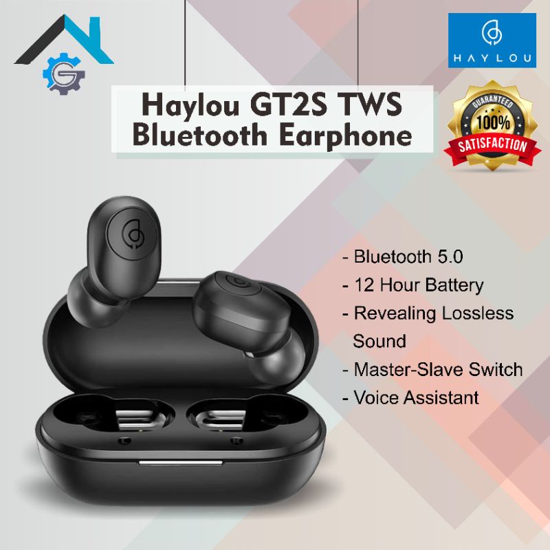 Haylou GT2S TWS Wireless Earphone Earbuds Touch Control Bluetooth