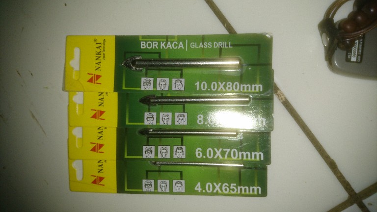 Mata Bor Kaca Tombak 4 Mm Nankai