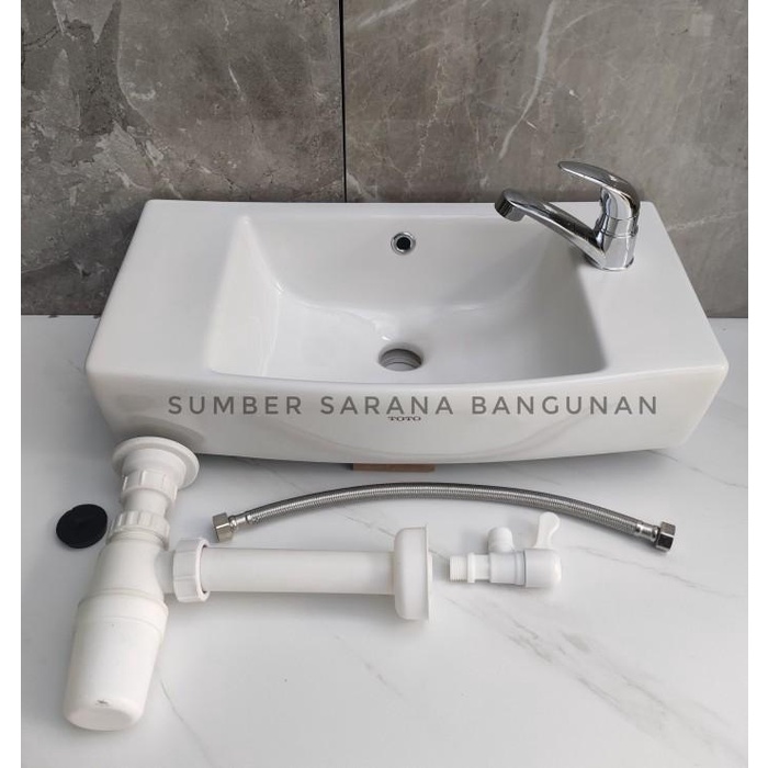 Washtafel Wastafel Toto Set Komplit / Westafel Cuci Tangan