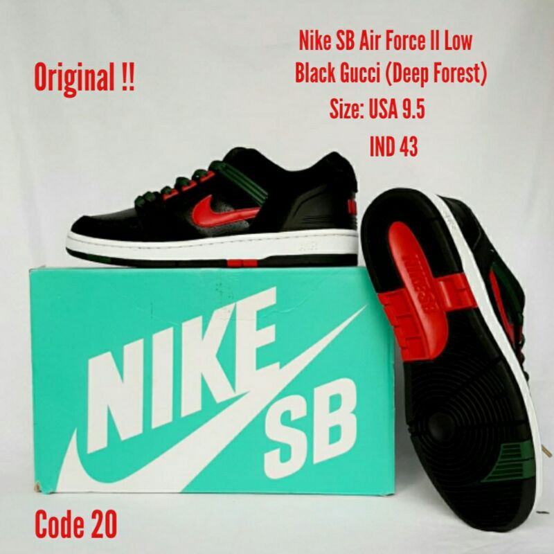 Sepatu Nike Original Pria SB Air Force 2 Low code 20