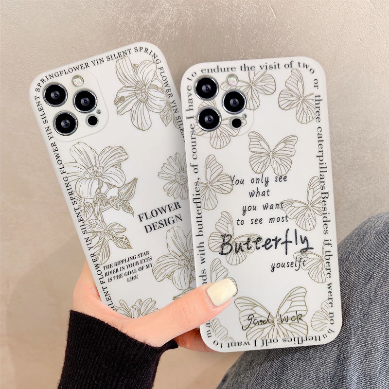 Butterfly Soft Case Motif Kupu-Kupu Untuk Vivo Y31 2021 Y20 Y20s Y12 Y15S Y15A Y21 Y33S Y20s G Y17 Y15 Y51A Y30 Y91C Y91 Y93 Y95 Y12S
