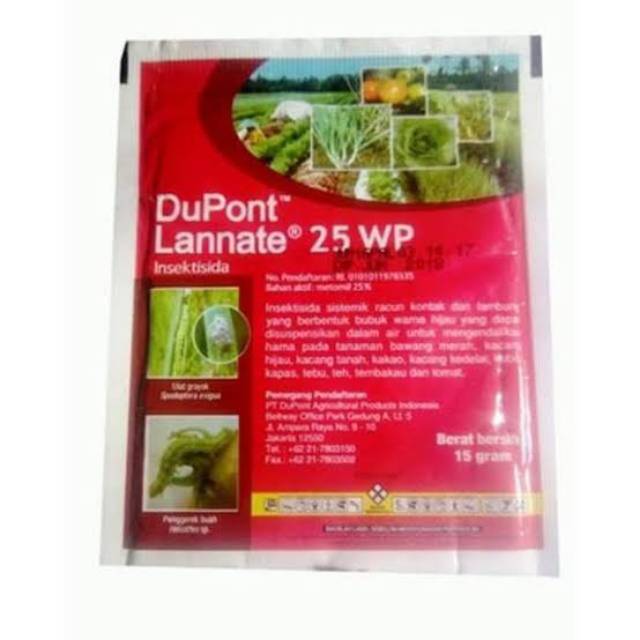 Dupont Lannate 25 wp merah 100gr insektisida serangga (Khusus Pulau Jawa)