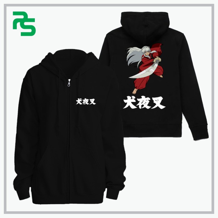 Jaket Hoodie Zipper Inuyasha Anime