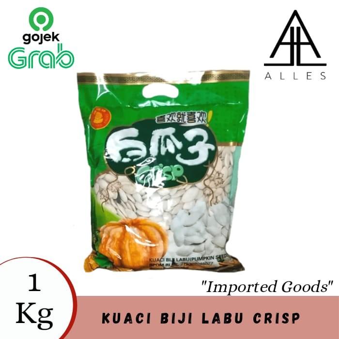 

Kuaci Biji Labu Crisp/ Kuaci Putih Import/ Pumpkin Seeds 1 Kg