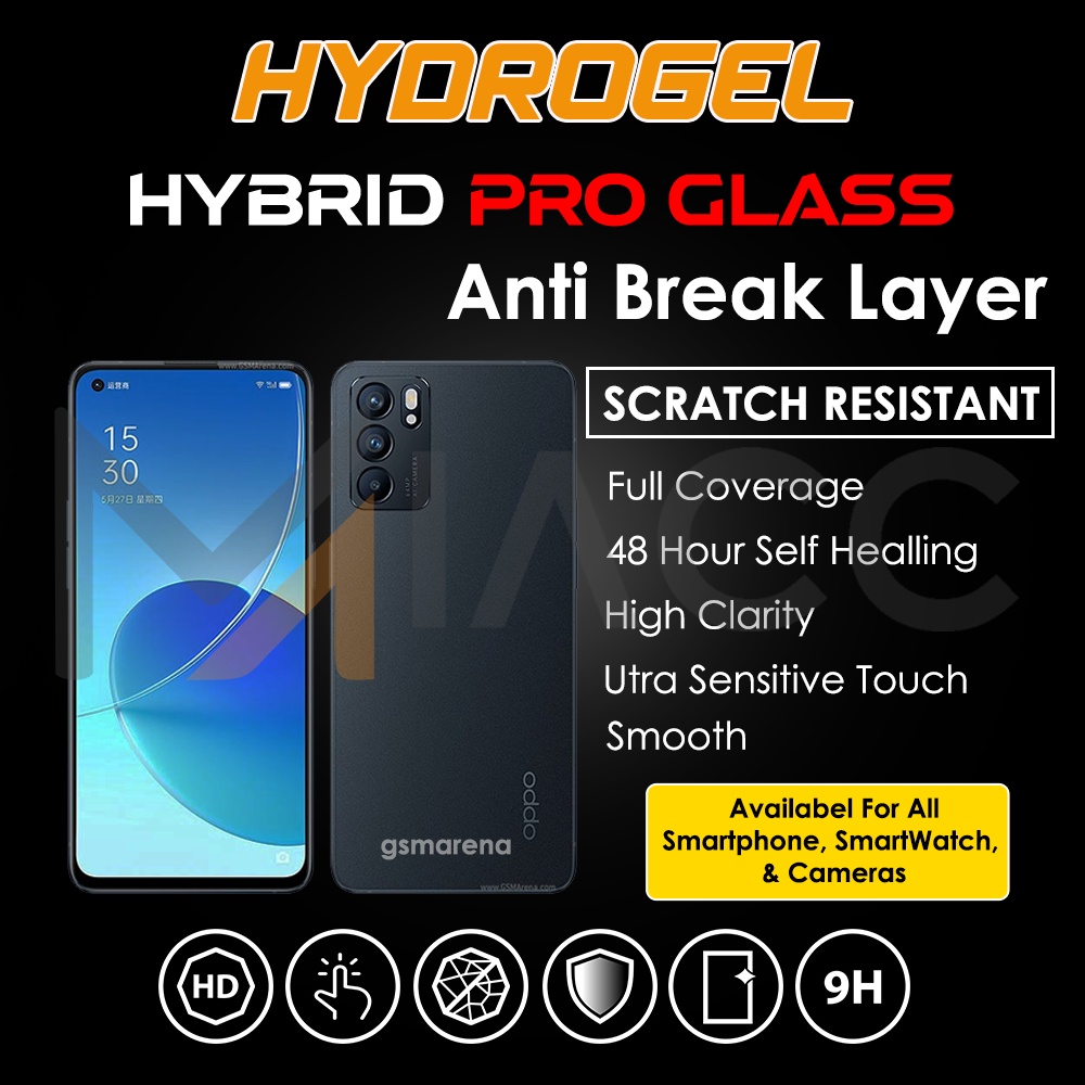 PREMIUM HYDROGEL OPPO RENO 6 5G ANTI GORES FULL SCREEN DEPAN BELAKANG