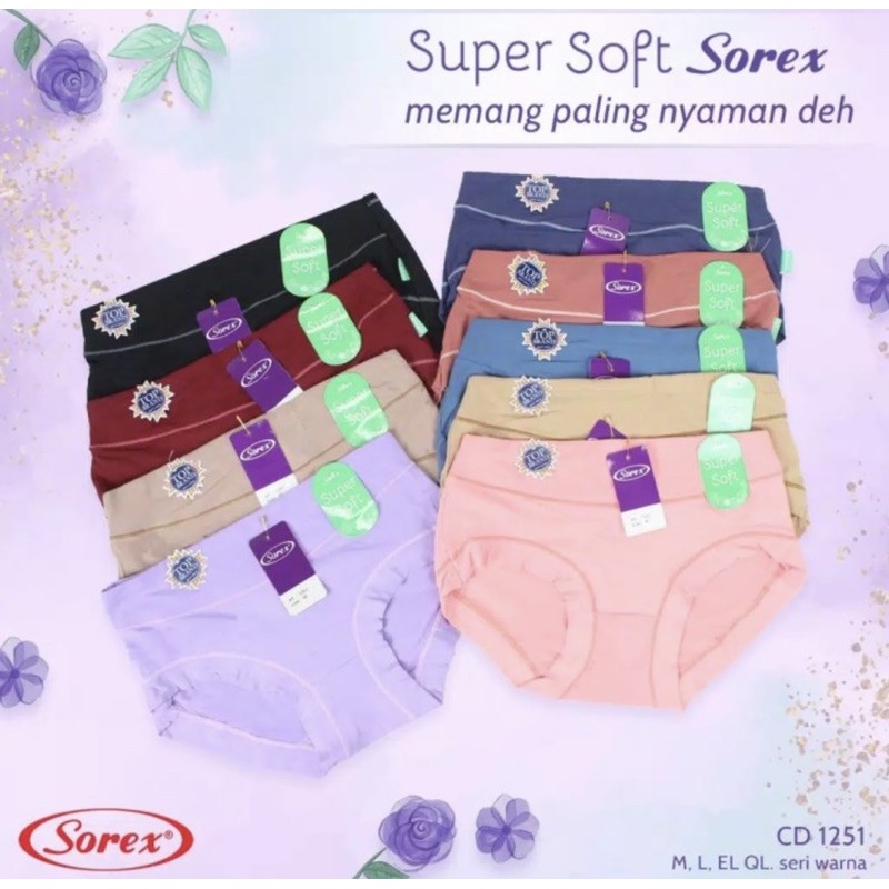 CD | Celana Dalam Basic SOREX 1251 Bahan Super Soft