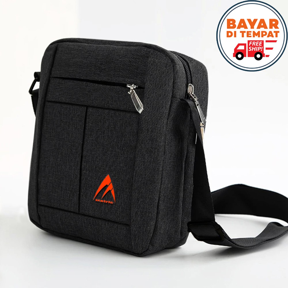 TAS CENTER TAS SELEMPANG PRIA TAS PRIA SLINGBAG TAS BAHU TAS SELEMPANG BAHAN NILON