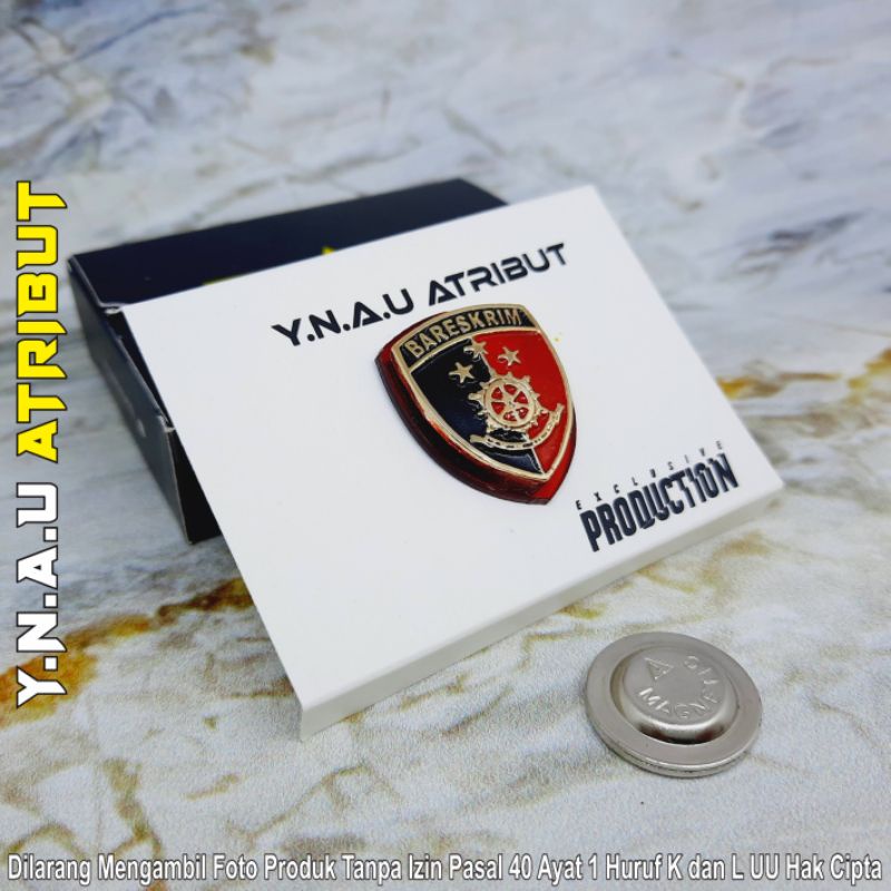 ATRIBUT POLISI PIN BARESKRIM POLRI