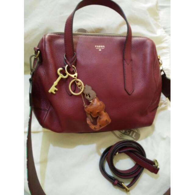 PL FOSSIL SS (SIDNEY SATCHEL) WINE