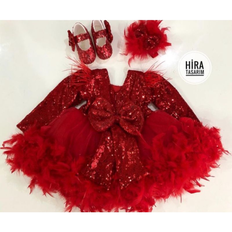 DRESS SEQUIN DRESS ANAK PEREMPUAN GAUN PESTA ULANG TAHUN BAYI PEREMPUAN DRESS TUTU ANAK PEREMPUAN DR
