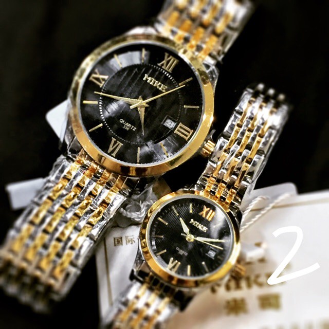 Jam Tangan Pria Wanita Original Anti Air Couple - Jam Tangan Mike Original Water Resistant MK7113 Ro