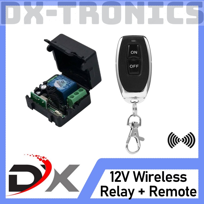 12V Wireless Relay Switch 1CH + Wireless RF Remote Control On Off