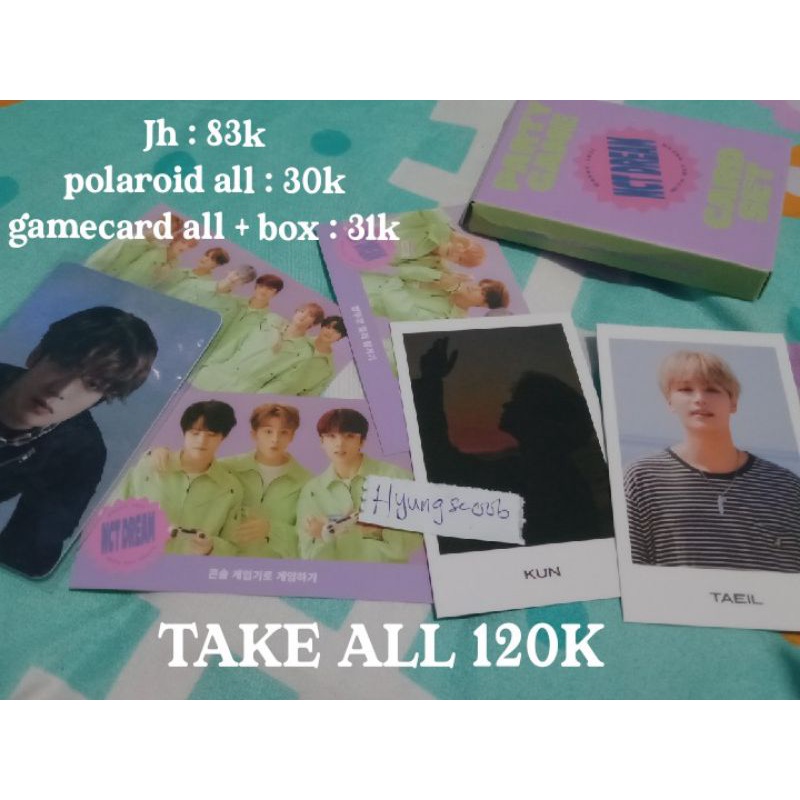 photocard Jaehyun Gamecard sg21 polaroid from home