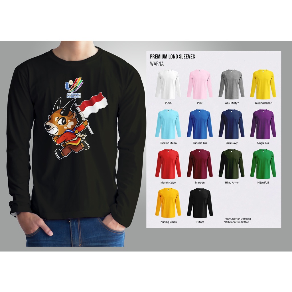 Kaos Sea Games Lengan Panjang | Kaos Sea games 2022 Vietnam