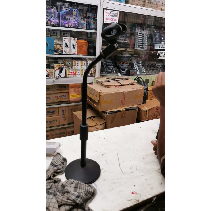 Tiang Mic Meja SPIRAL KREZT NB201A MICROPHONE Stand NB 201 A