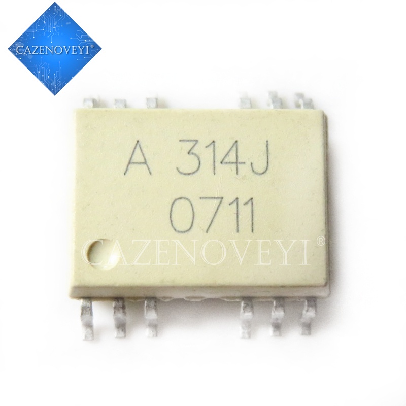 10Pcs IC HCPL314J HCPL314 HCPL-314J A314J OPTOISO DRIVER SOP16