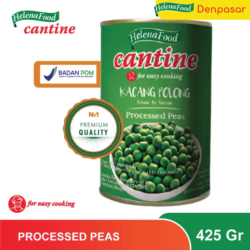 

Kacang Polong kemasan kaleng Cantine - Processed Peas 425 g