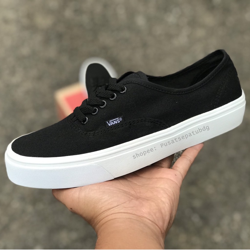 SEPATU43 VANS AUTHENTIC FULL BLACK HITAM COKLAT OLDSKOOL ERA SK8 PREMIUM BNIB ICC IFC DT