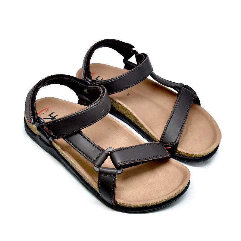 Ekydo Sandal  Pria  Footbad Radovan 01 dk brown Shopee  