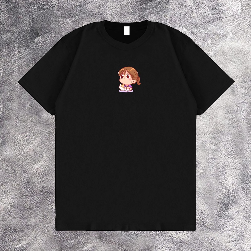 KAOS OVERSIZE CUTE GIRL T-SHIRT