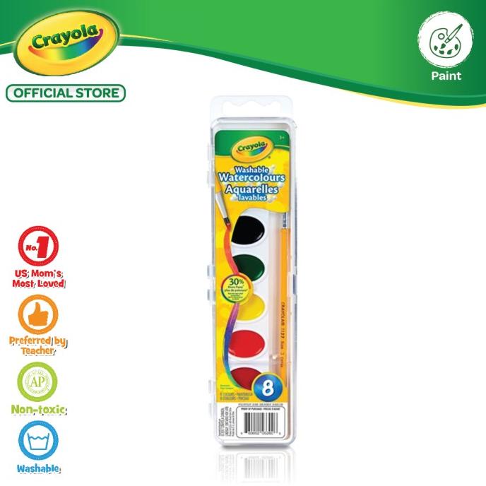 

Crayola Paint With Brush - 8 Color
