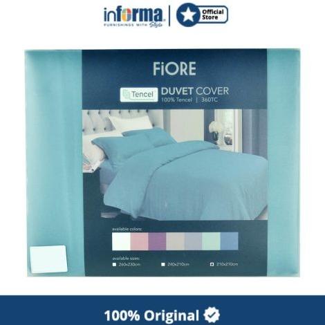 Informa - Fiore 210x210 Cm Duvet Cover Tencel - Hijau Teal