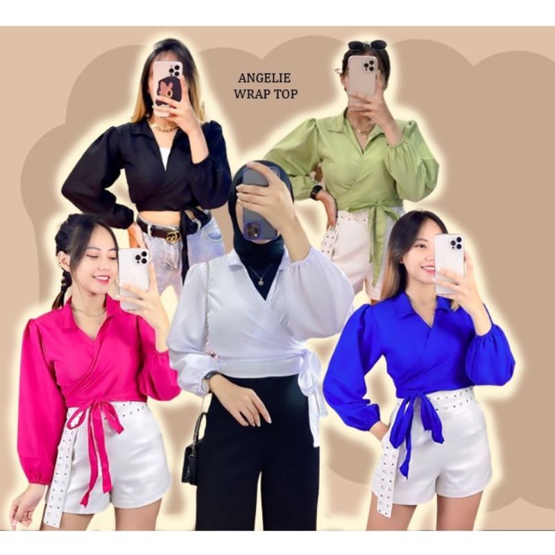 Angelie Wrap Top / Angel Wrap Top / Loly Top Basic / Kalea Wrap Top