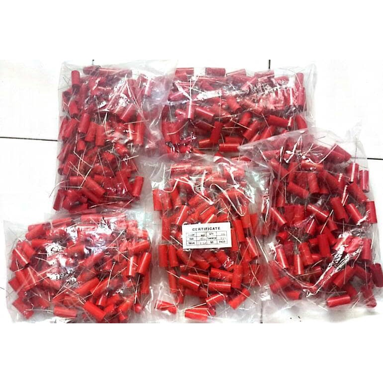 ELCO Kapasitor Capacitor UF 2.2 Daya 250 Volt Tahanan Tweeter Wallet