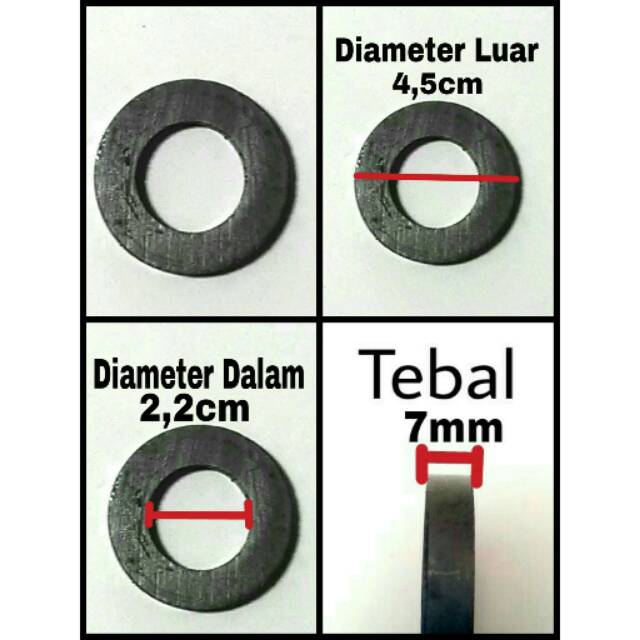 Magnet bekas speaker / magnet ferrite / magnet donat