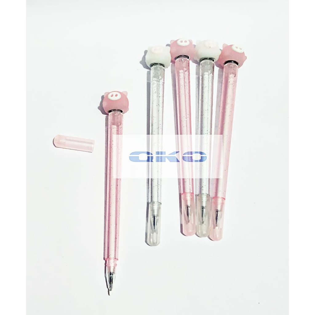 

Pen Gel Bentuk Pig Putar 5025 1Pcs