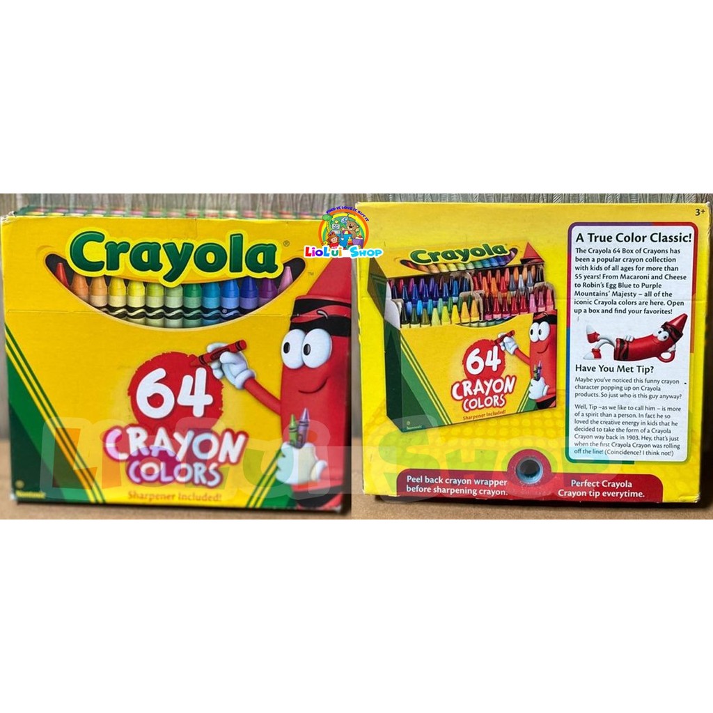 Jual Crayola 64 Colors Crayons - Krayon Mewarnai Menggambar  Indonesia|Shopee Indonesia